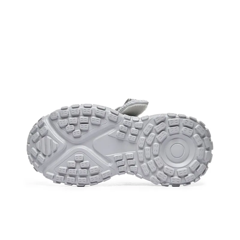 Kappa Anti Slip And Wear Resistant Breathable Low Top Chunky Sneakers Women's Cool Gray-5