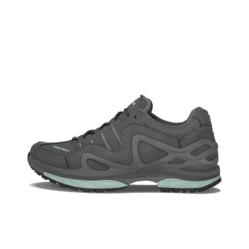 Lowa GORGON Anti-Slip Wear-Resistant Low-Top Trekking Shoes Women's Dark Gray Blue