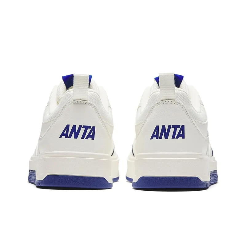 Anta Lightweight White Sneakers Height Increasing Lightweight Low-Top Skateboard Shoes Men's Sky Blue-3