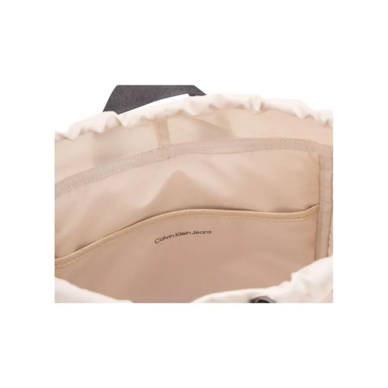 CALVIN KLEIN Fabric Backpack Regular Men's Ivory White-3