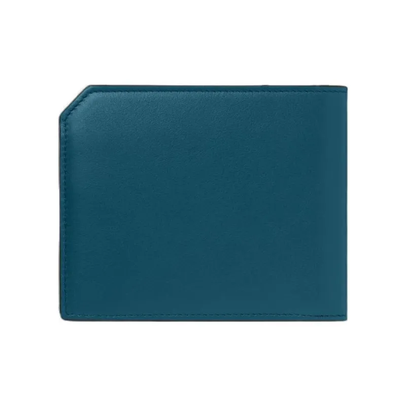 MONTBLANC Calfskin Coin Purse Wallet Men's Blue-2