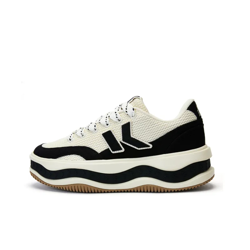 Kappa Anti-Slip Wear-Resistant Low-Top Skateboard Shoes Women's Winter White-0