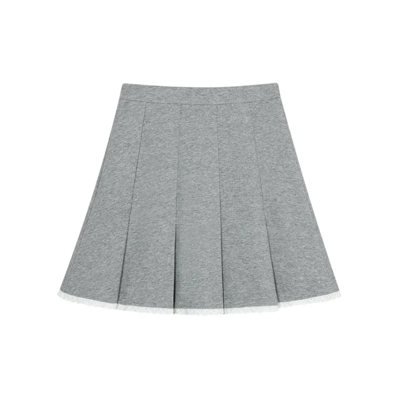AooRaa Casual Short Skirts Women's Gray-1