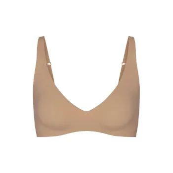 SKIMS NAKED PLUNGE BRALETTE Bra Women's 1 Pack CLAY/Clay