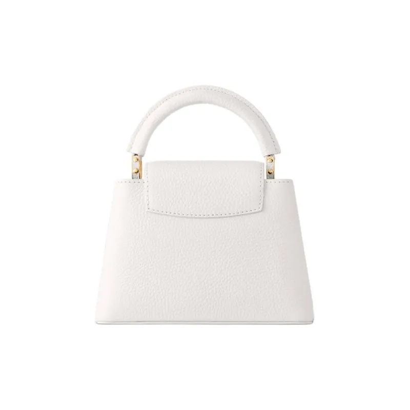 LOUIS VUITTON Capucines Taurillon Leather Tote Bag Shopping Bag Shoulder Bag Crossbody Bag Handbag Mini Women's White-2