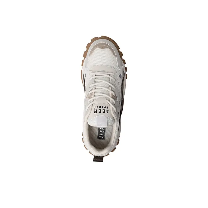 JEEP SPIRIT Chunky Sneakers Men Low Top Shuffleboard White-2