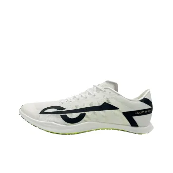 LOOP BURN Low Top Full Length Heterogeneous Carbon Plate Training Running Shoes Unisex Moonlit White