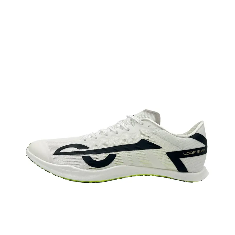 LOOP BURN Low Top Full Length Heterogeneous Carbon Plate Training Running Shoes Unisex Moonlit White-0