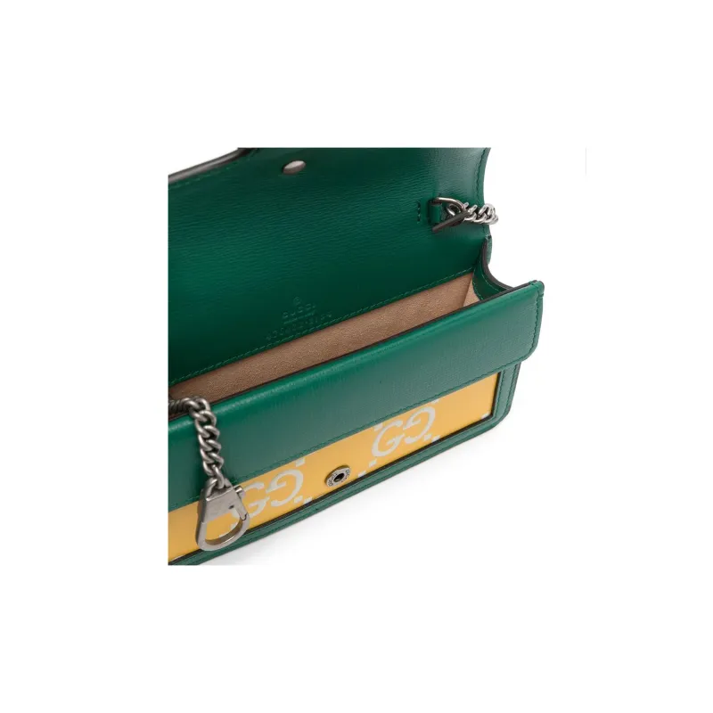 GUCCI Dionysus Leather Shoulder Bag Crossbody Bag Extra Mini Women's Yellow-6