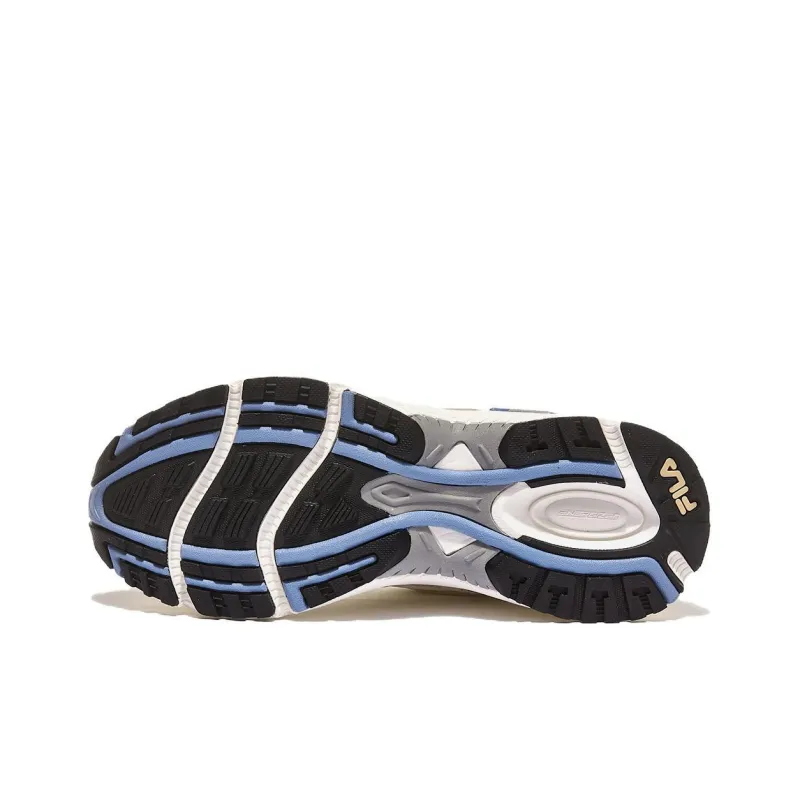 FILA Catapult Cushioned Slip-Resistant Low-Top Chunky Sneakers Unisex White Brown Blue Korean Style-5