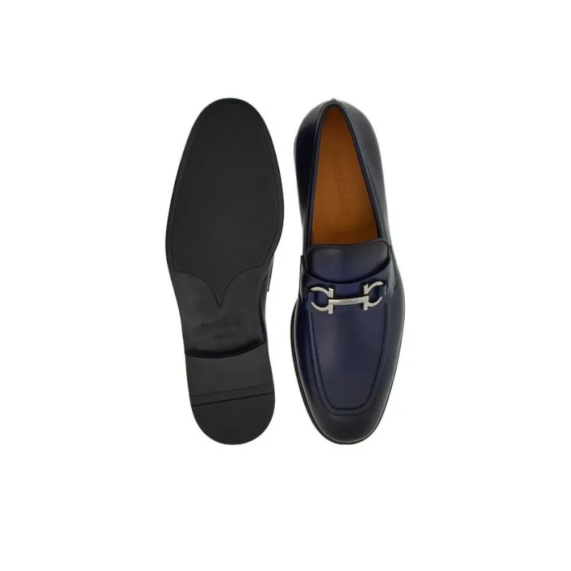 FERRAGAMO Penny Gancini-plaque Loafers-4