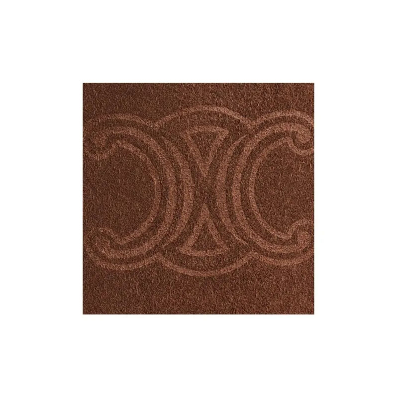 CELINE Triomphe Arc De Triomphe Cow Leather Suede Bucket Bag, Shoulder Bag, Crossbody Bag Men's Brown-5