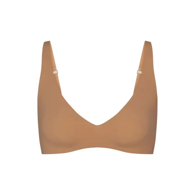 SKIMS NAKED PLUNGE BRALETTE Bra Women's 1 Pack OCHRE/Ochre-0