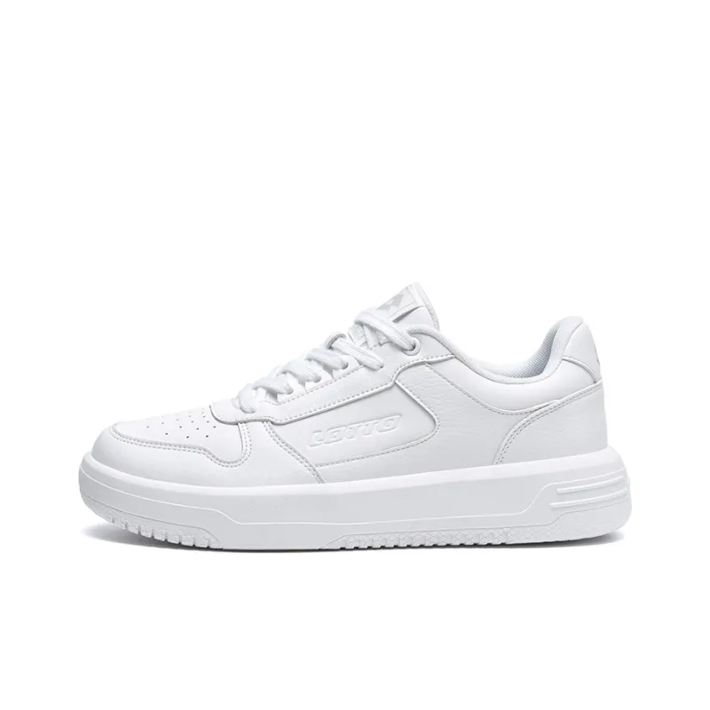 LOTTO Slip Resistant Cushioning Wear Resistant Low Top Skateboard Shoes Men's White-0