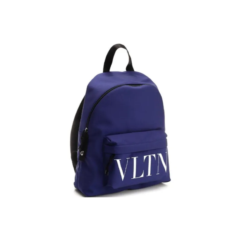 Valentino Vltn Logo Printed Zip Up Backpack-2