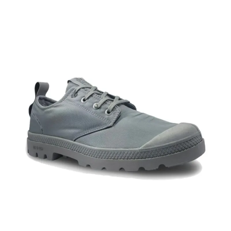 Palladium Pampa OX Lite+ Rcycl Wp+ Wear-Resistant Water-Resistant Slip-Resistant Low-Top Canvas Shoes Unisex Dark Gray-3