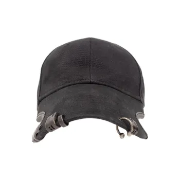 Balenciaga Cotton Baseball Caps Men's Black