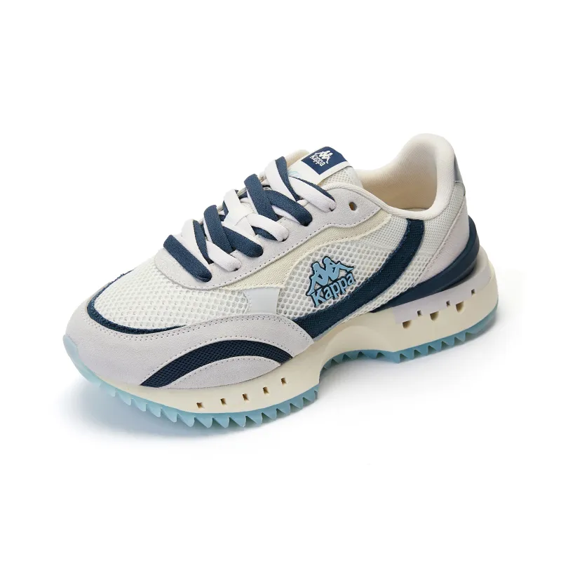 Kappa Anti Slip Wear Resistant Low Top Casual Running Shoes Unisex White Blue-1