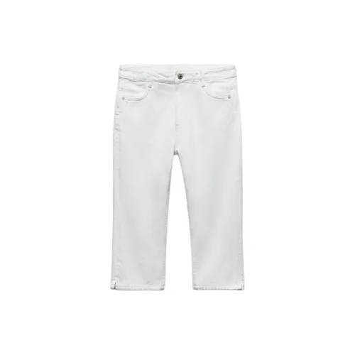 ZARA Trf Jeans Women's White