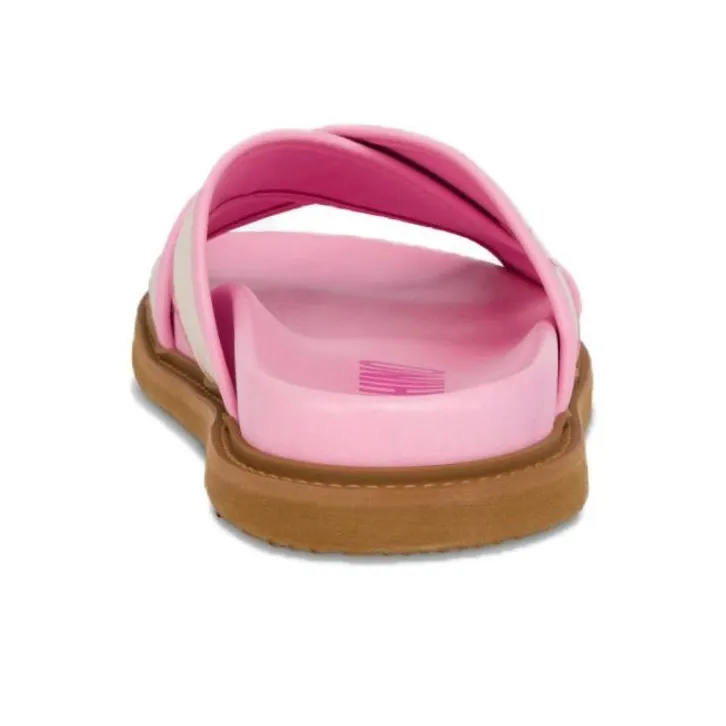 MOSCHINO Abrasion-Resistant Slide Slippers Women's Pink-3