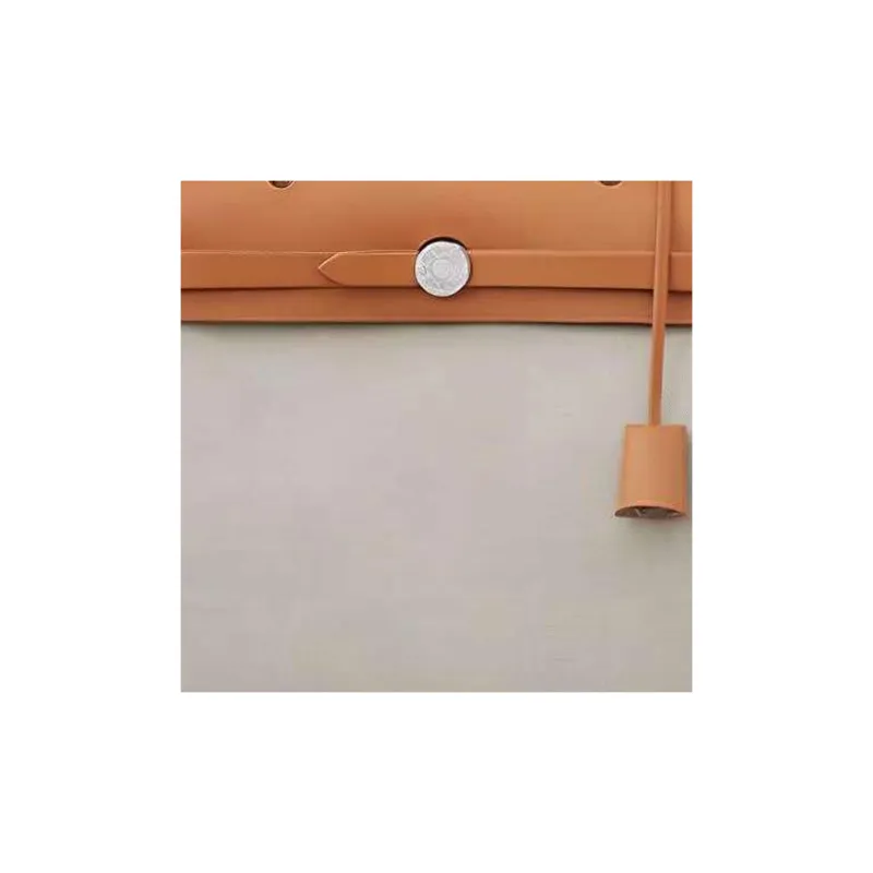 HERMES Herbag Zip Canvas With Hunter Cow Leather One Shoulder Handbag, Crossbody Bag Women's Orange-4