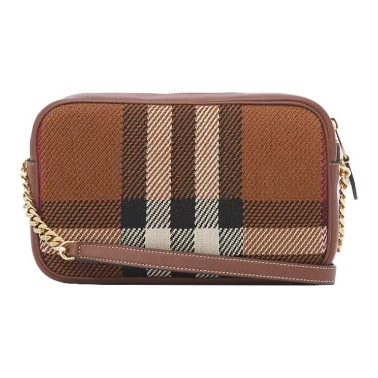 Burberry Lola Bag Wool Camera Bag, Crossbody Bag, Shoulder Bag Women's Birch Brown-3