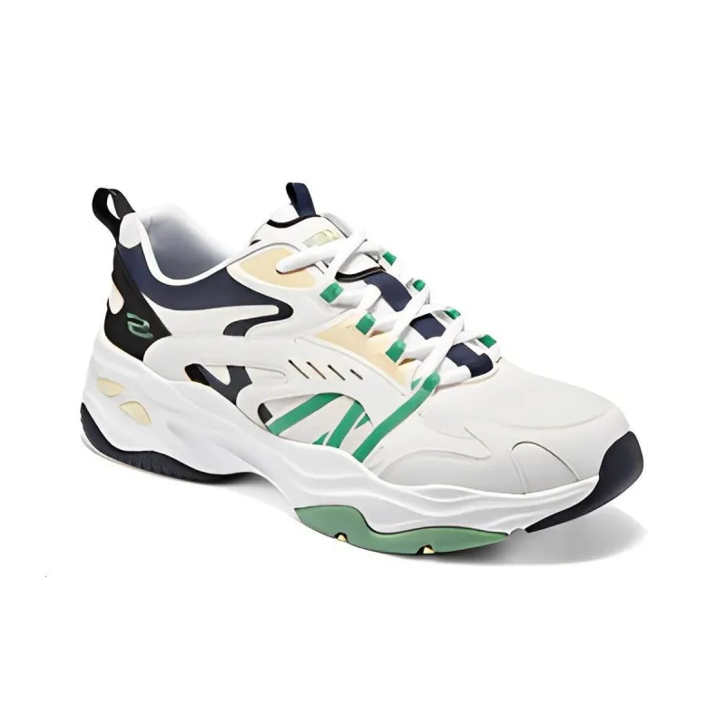 Skechers D'LITES 4.0 Cushioning Anti Slip And Wear Resistant Low Top Casual Shoes Men's White Multicolor-3