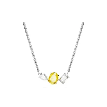 Swarovski Mesmera Cubic Zirconia Faux Crystal Necklaces Women's Gold
