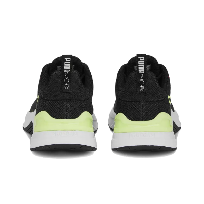 PUMA Infusion Slip-Resistant Low-Top Training Shoes Women's Black Pink Yellow-4