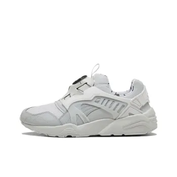 PUMA Disc Blaze Cushioning, Wear Resistant Low Top Casual Running Shoes Unisex White
