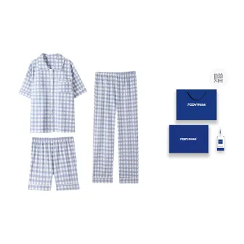 Floating Light Islands Pajama Set Women's Box Sky Blue