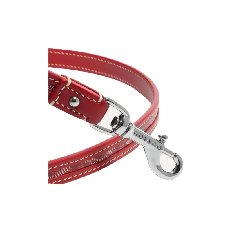 GOYARD Goyardine Canvas With Clamecy Cow Leather Dog's Teeth Bag Straps Unisex Burgundy-1
