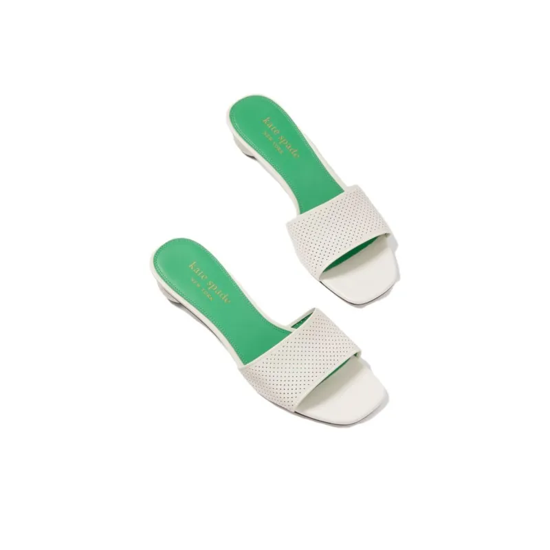 Kate Spade Slide Slippers 5cm Women's White-3