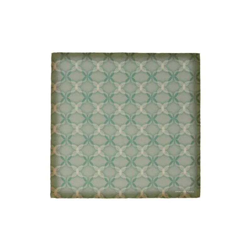 DRIES VAN NOTEN Silk Scarves Men's Green-1