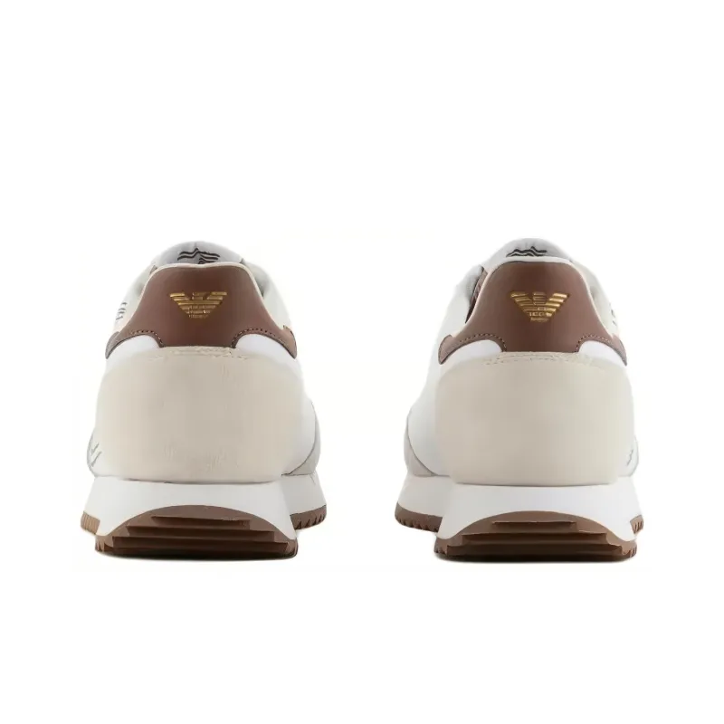 EMPORIO ARMANI EA7 Low Top Casual Shoes Men's White-4