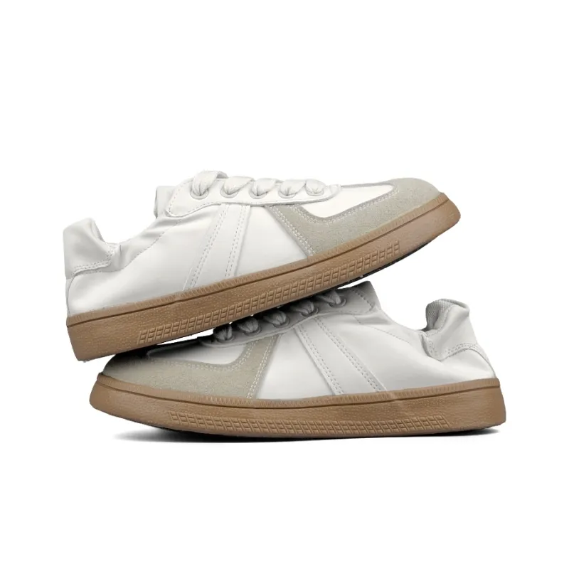 WENPU Slip Resistant Impact Resistant Lightweight Breathable Low Top Skateboard Shoes Women's-16