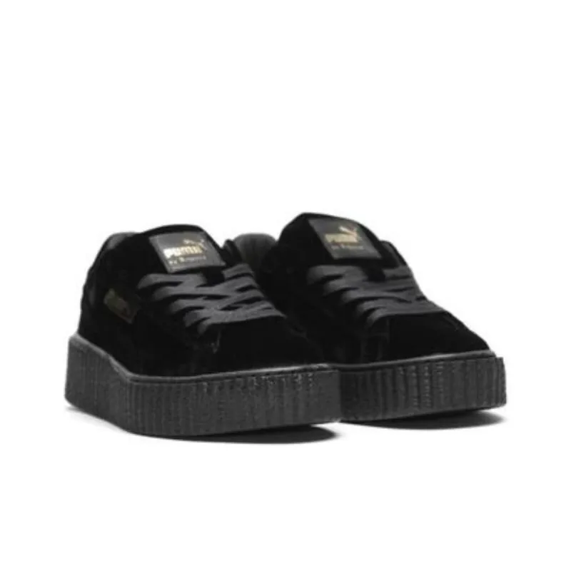 PUMA Creepers Rihanna Fenty Satin Black-3