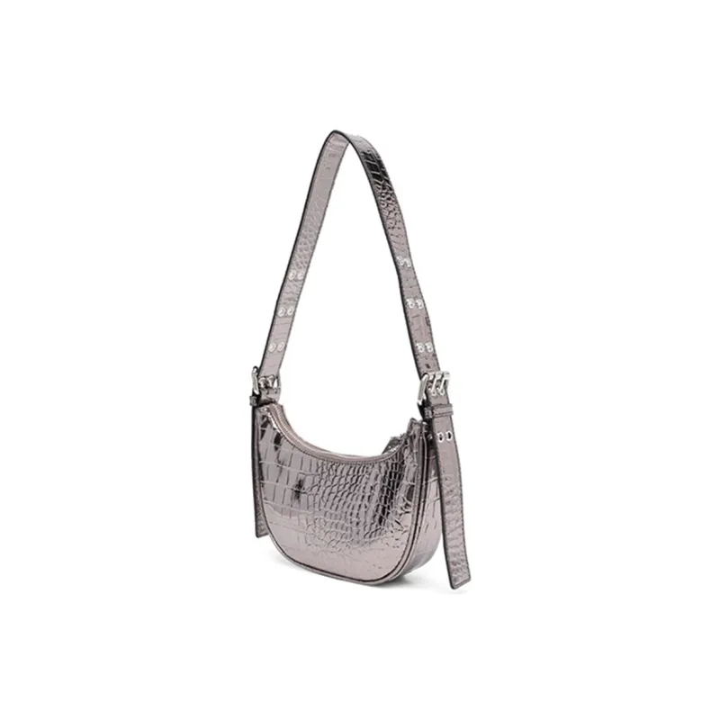 VERSACE JEANS COUTURE Polyurethane Handbag, Shoulder Bag Women's Cannon Barrel Gray-1