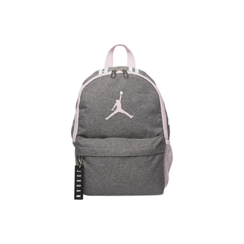 Jordan Polyester Backpack Unisex Gray & Pink-0