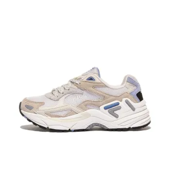 FILA Catapult Cushioned Slip-Resistant Low-Top Chunky Sneakers Unisex White Brown Blue Korean Style