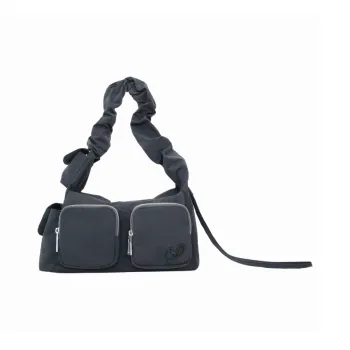 YOOLO Fabric Shoulder Bag Handbag Medium Size Women's Black