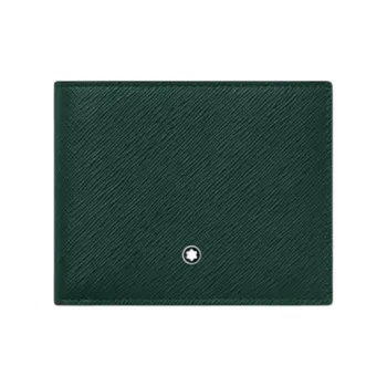 MONTBLANC Cow Leather Wallet Men's British Green