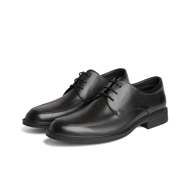 BELLE Dress Shoes Men Low Top Black, Brown-2