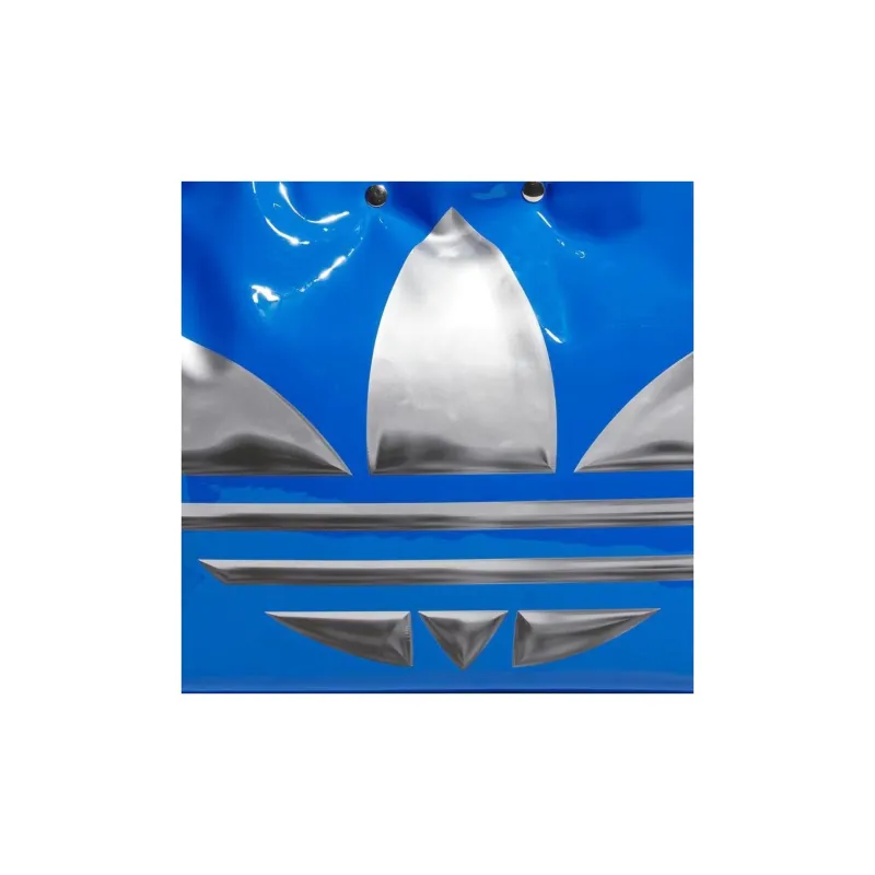 Adidas Originals Polyurethane Tote Bag Shopping Bag Shoulder Bag Handbag Regular Women's Bird Feather Blue-4