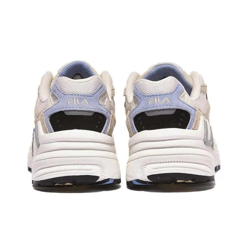 FILA Catapult Cushioned Slip-Resistant Low-Top Chunky Sneakers Unisex White Brown Blue Korean Style-4
