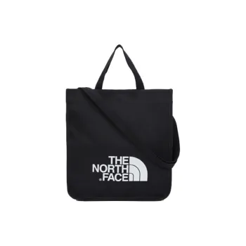 THE NORTH FACE Canvas Canvas Bag Tote Bag Shopping Bag Crossbody Bag Handbag Regular Unisex Pure Black