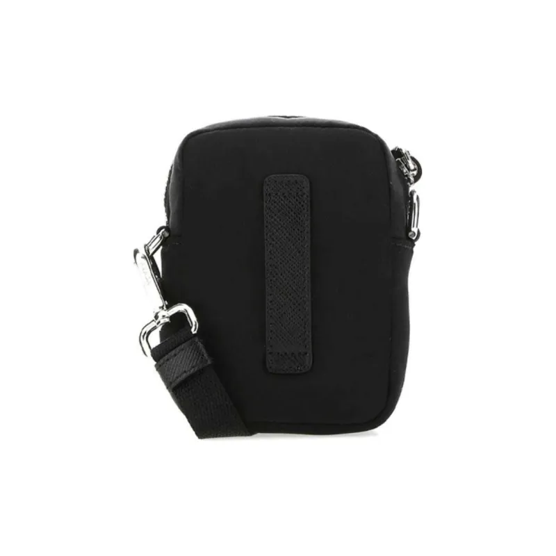 PRADA Recycled Nylon Cell Phone Pouch Mini Men's Black-2