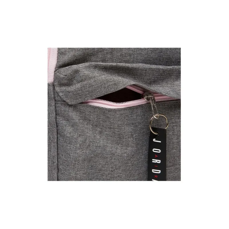 Jordan Polyester Backpack Unisex Gray & Pink-4