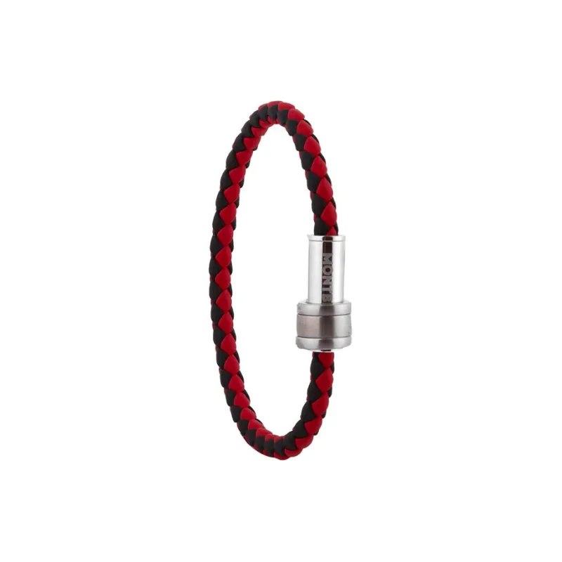 MONTBLANC Leather Wristbands Men's Red-1