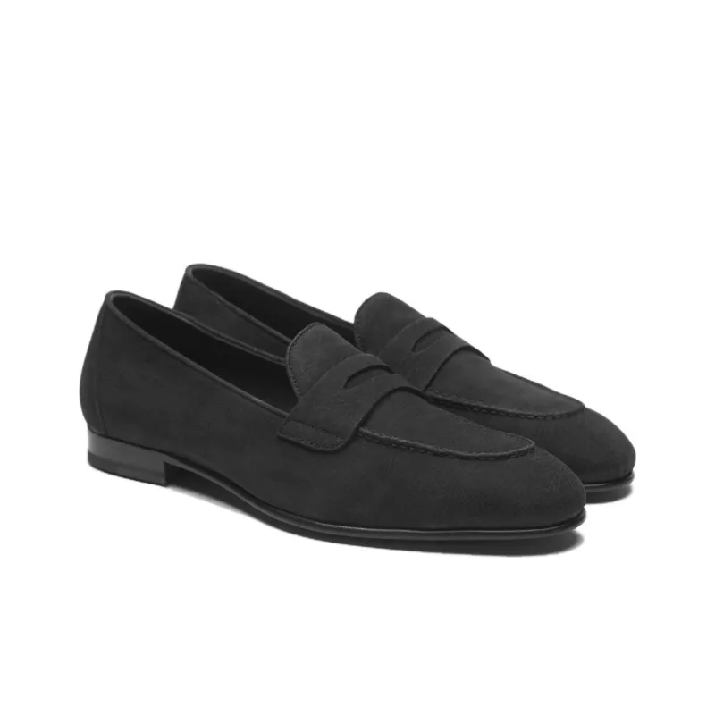 BRIONI Aurland Loafers Men's Black-2